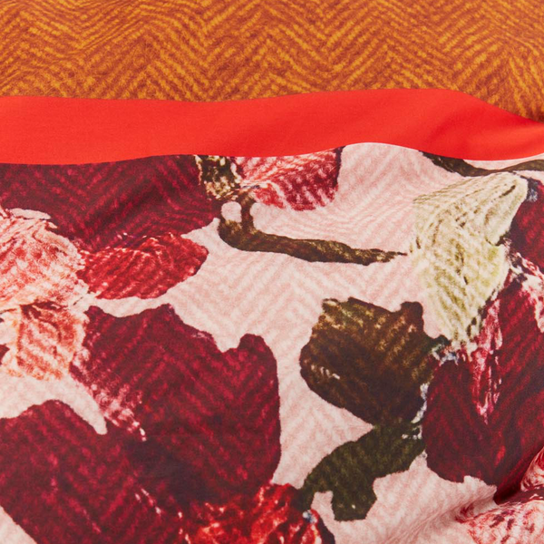 Bettwäsche Mellow - Satin - Mauve / Bernstein - 155 x 220 cm + Kissen 80 x 80 cm