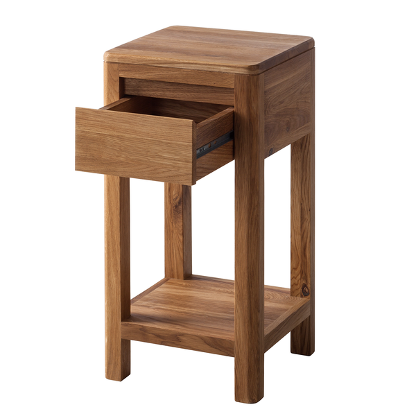 Beistelltisch Anamur I - Eiche massiv - Eiche - Höhe: 60 cm