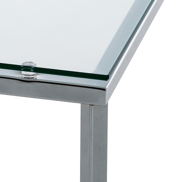Beistelltisch Cross - Metall - Silber