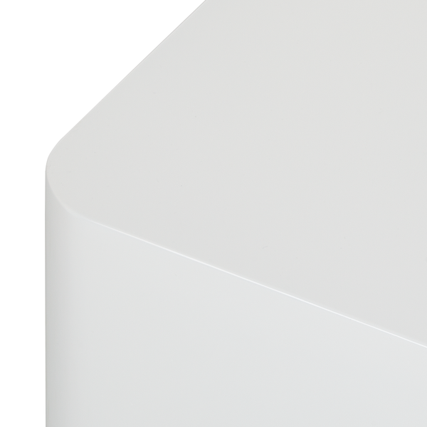 Beistelltisch Square (2er-Set) - Hochglanz Weiß