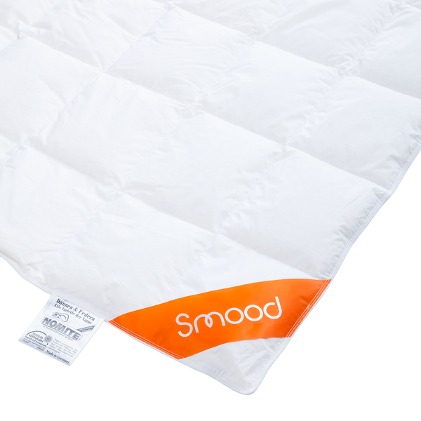 Daunenbett-Set Smood light (2-teilig) - Federn / Daunen - Weiß - 135 x 200 cm + Kissen 80 x 80 cm