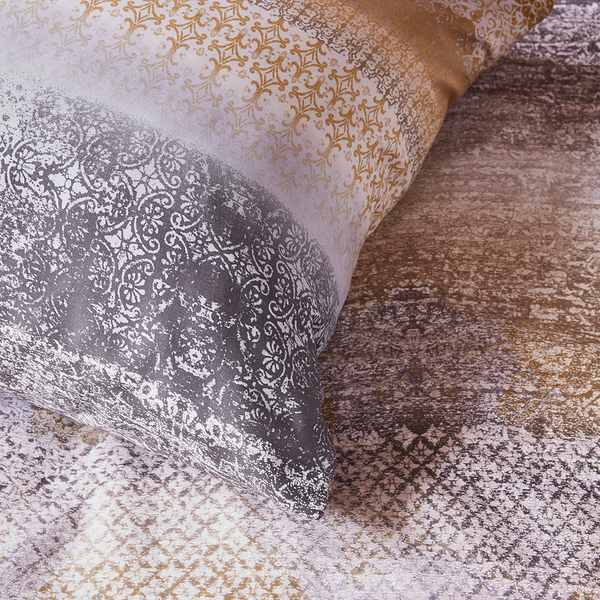 Bettwäsche Refined - Baumwollstoff - Mehrfarbig - 155 x 220 cm + Kissen 80 x 80 cm