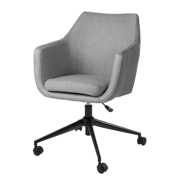 Bürodrehstuhl NICHOLAS - Webstoff Cors: Granit - Schwarz