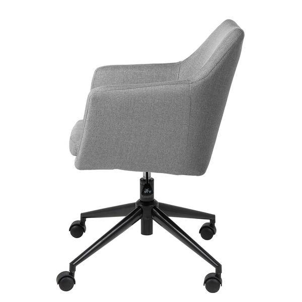 Bürodrehstuhl NICHOLAS - Webstoff Cors: Granit - Schwarz