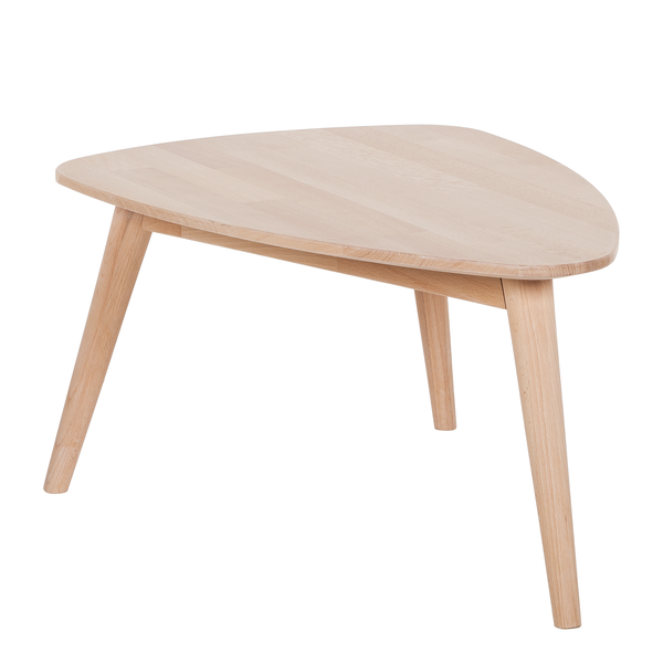Massiver Couchtisch FINSBY - Buche massiv - Buche Weißöl - 70 x 50 cm