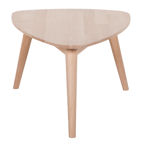 Massiver Couchtisch FINSBY - Buche massiv - Buche Weißöl - 70 x 50 cm