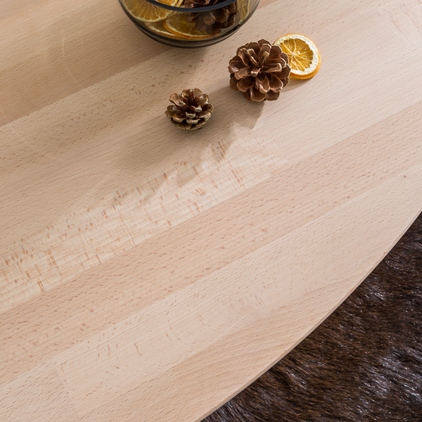 Massiver Couchtisch FINSBY - Buche massiv - Buche Weißöl - 70 x 50 cm