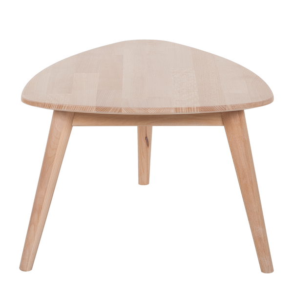 Massiver Couchtisch FINSBY - Buche massiv - Buche Weißöl - 70 x 50 cm