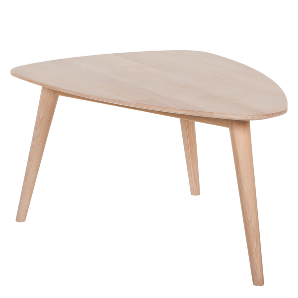 Massiver Couchtisch FINSBY - Buche massiv - Buche Weißöl - 90 x 60 cm