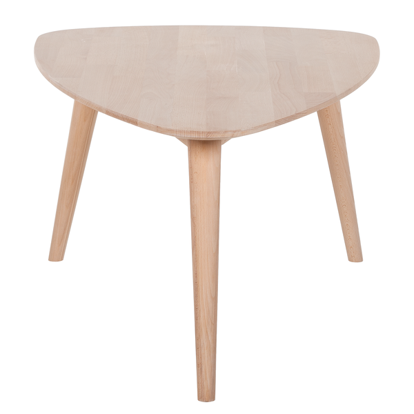 Massiver Couchtisch FINSBY - Buche massiv - Buche Weißöl - 90 x 60 cm