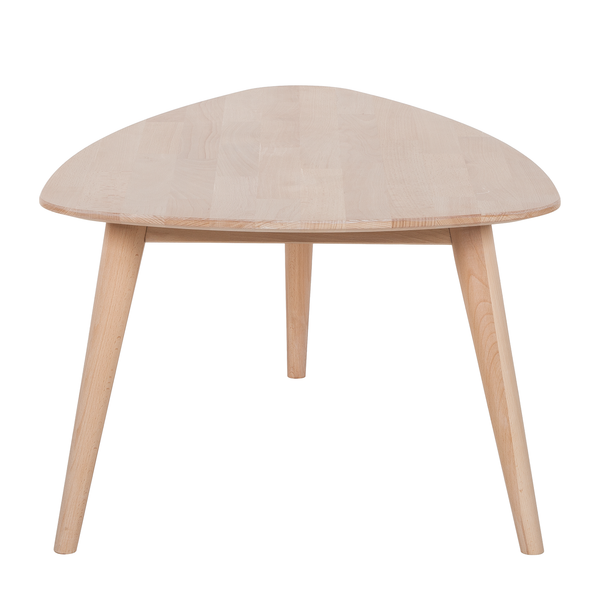 Massiver Couchtisch FINSBY - Buche massiv - Buche Weißöl - 90 x 60 cm