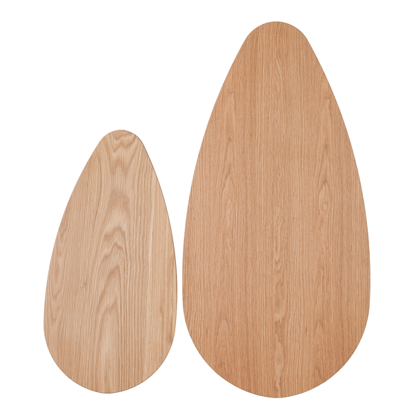 Couchtisch-Set Kazin (2er-Set) - Eiche teilmassiv