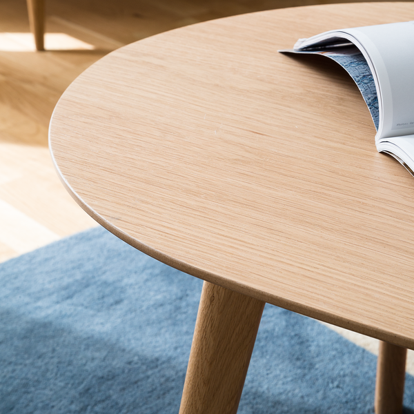 Couchtisch-Set Kazin (2er-Set) - Eiche teilmassiv