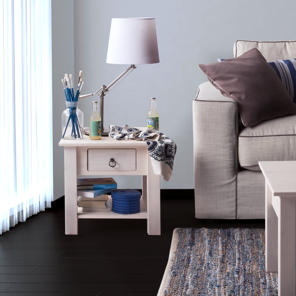 Beistelltisch Valmer I - Kiefer massiv - Weiß