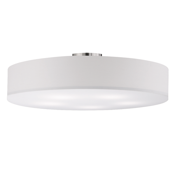 Deckenleuchte Hotel - Webstoff / Metall - 5-flammig - Weiß