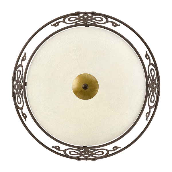 Deckenleuchte Mestre - Glas / Stahl - 2-flammig