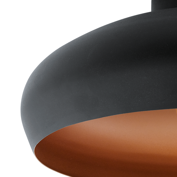 Deckenleuchte Mogano - Stahl - 1-flammig