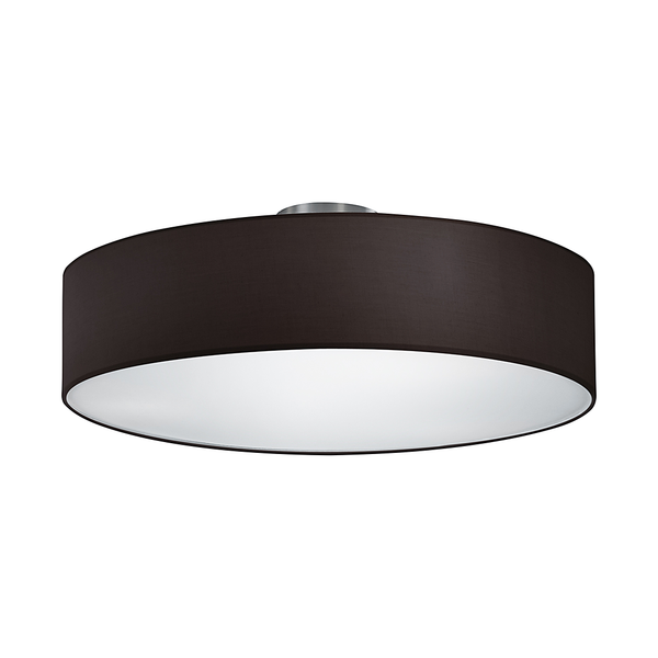 Deckenleuchte - Nickel - 3 flammig - schwarz