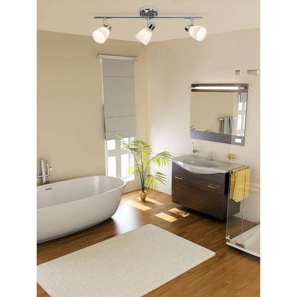 Deckenstrahler Kensington I - Glas / Eisen - 3-flammig