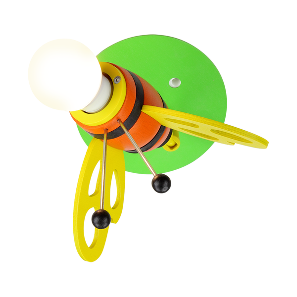 Deckenspot Hummel - Holz - 1-flammig