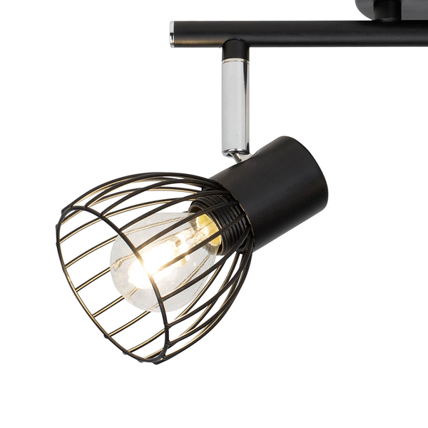 Deckenstrahler Blacky I - Stahl - Flammenanzahl: 2