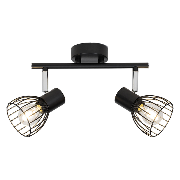 Deckenstrahler Blacky I - Stahl - Flammenanzahl: 2