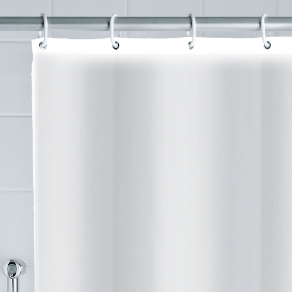 Duschvorhang Meditation - Kunstfaser - Blau / Grau