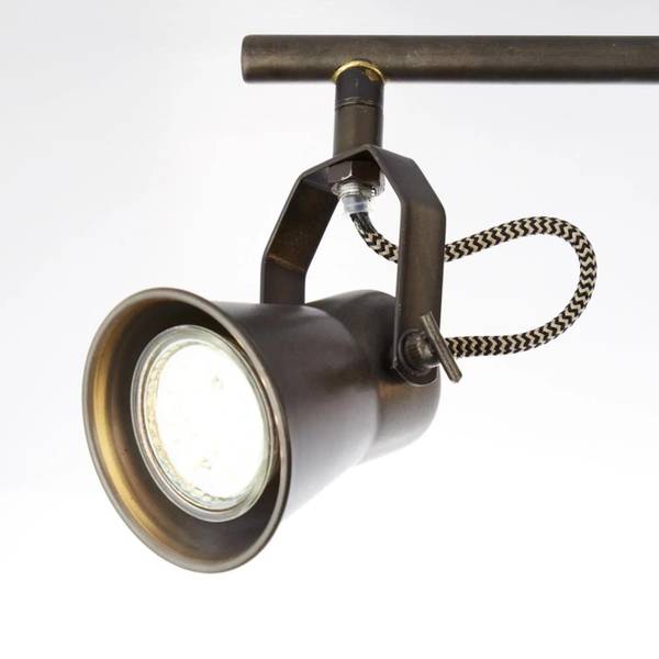 Deckenleuchte Seed II - Stahl / Kiefer massiv - 4-flammig