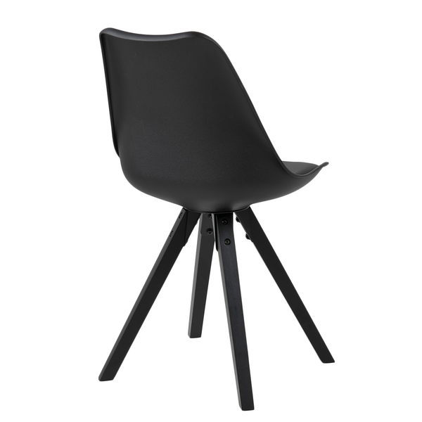 Esszimmerstuhl ALEDAS - Schwarz - Schwarz - 2er Set