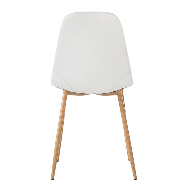 Polsterstuhl Iskmo - Kunstleder - Weiß - 2er Set