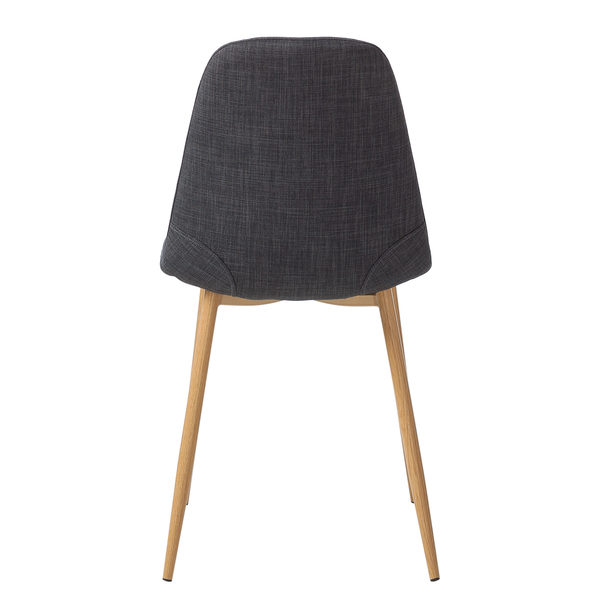 Polsterstuhl Iskmo II - Webstoff - Anthrazit - 2er Set