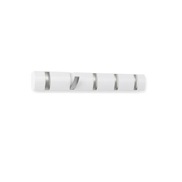 Garderobenleiste Flip - Pappel massiv / Metall - 3 x 6 x 50 cm