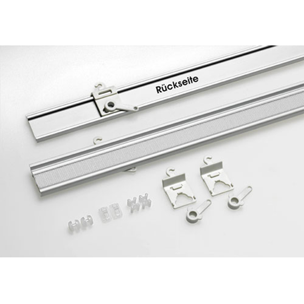 Flächenvorhang Linien - Lila-Grün