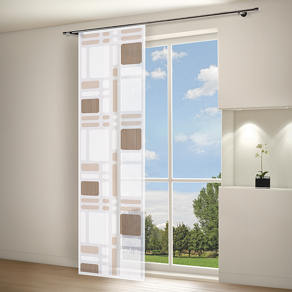 Flächenvorhang Svenja - Braun