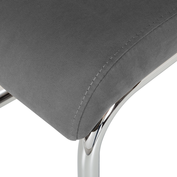 Freischwinger Claras - Webstoff - Grau - 2er Set