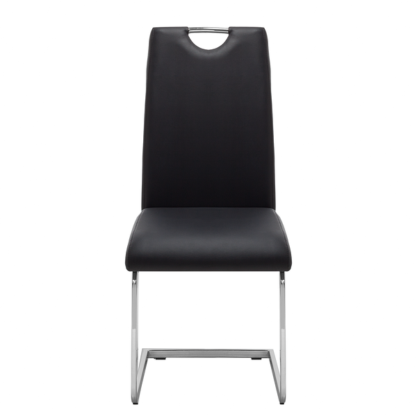 Freischwinger Pasala - Kunstleder - Schwarz - 2er Set