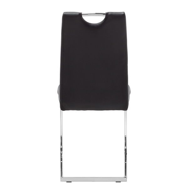 Freischwinger Pasala - Kunstleder - Schwarz - 2er Set