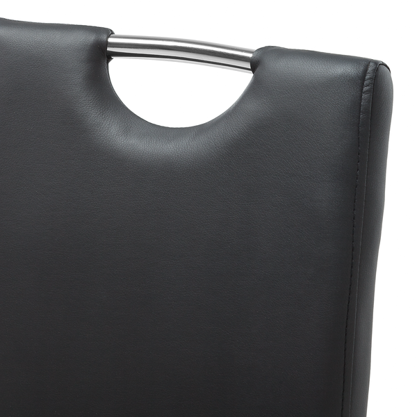 Freischwinger Pasala - Kunstleder - Schwarz - 2er Set