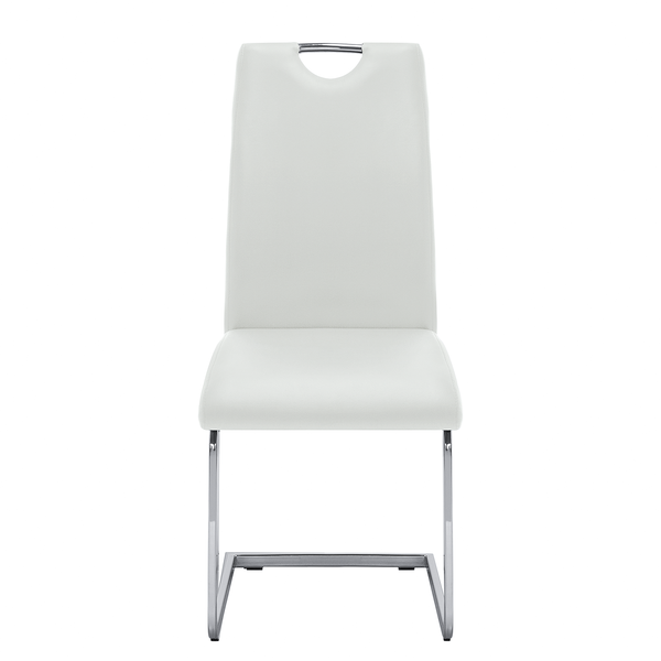 Freischwinger Pasala - Kunstleder - Weiß - 2er Set