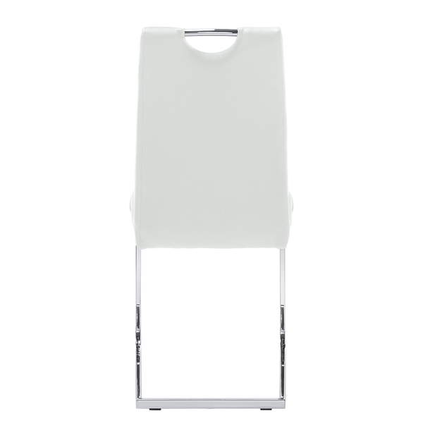 Freischwinger Pasala - Kunstleder - Weiß - 2er Set