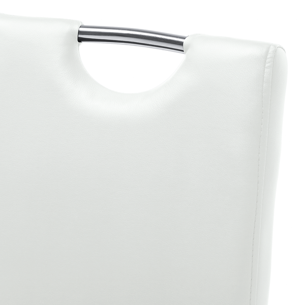 Freischwinger Pasala - Kunstleder - Weiß - 2er Set