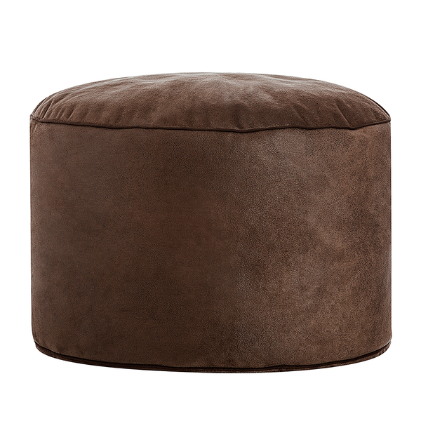 Fußhocker Cuba - Microfaser - Braun