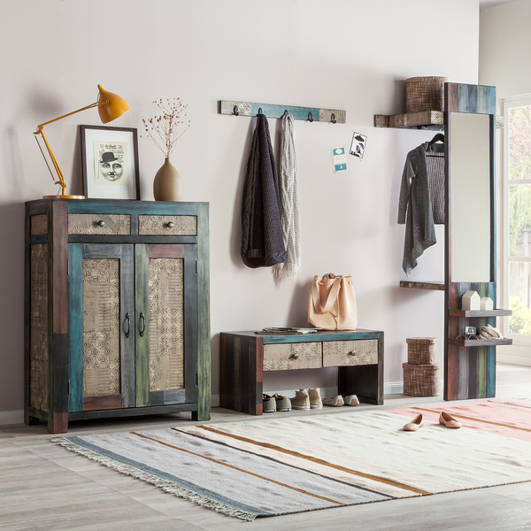 Garderobenleiste Goa - Mango teilmassiv - Mango Dunkelbraun