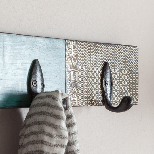 Garderobenleiste Goa - Mango teilmassiv - Mango Dunkelbraun