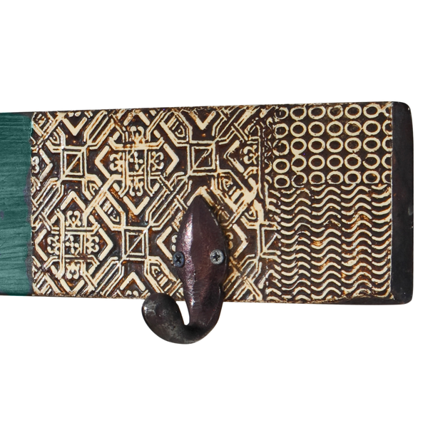 Garderobenleiste Goa - Mango teilmassiv - Mango Dunkelbraun