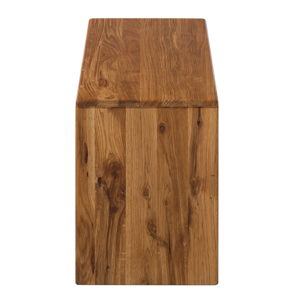 Garderobenbank Anamur - Eiche massiv - Eiche - Breite: 81 cm
