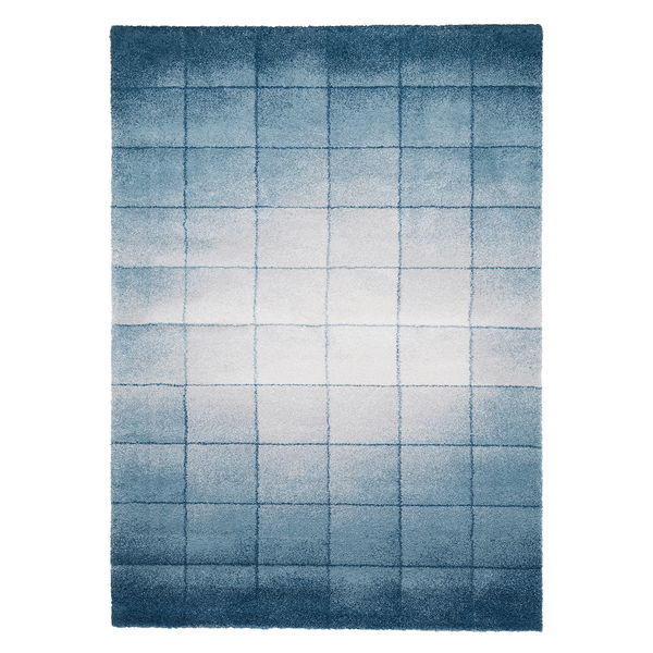 Hochflorteppich Beau Cosy - Mischgewebe - Blau / Grau - 120 x 170 cm