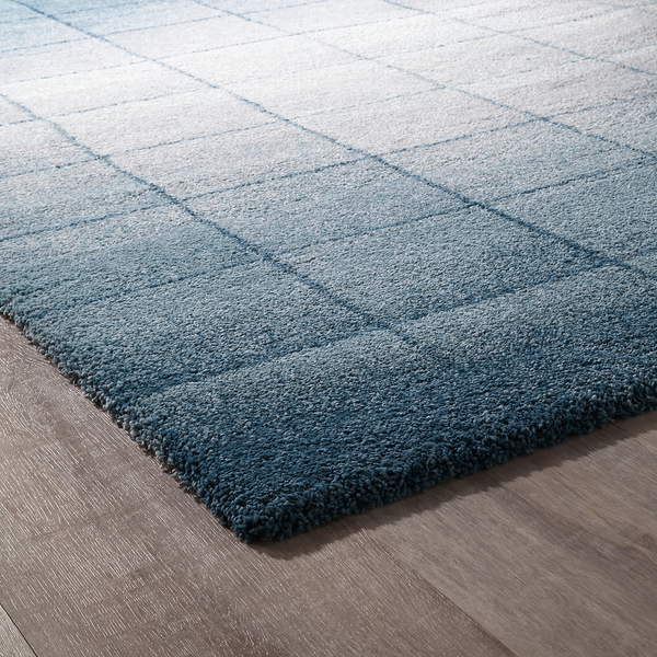 Hochflorteppich Beau Cosy - Mischgewebe - Blau / Grau - 120 x 170 cm