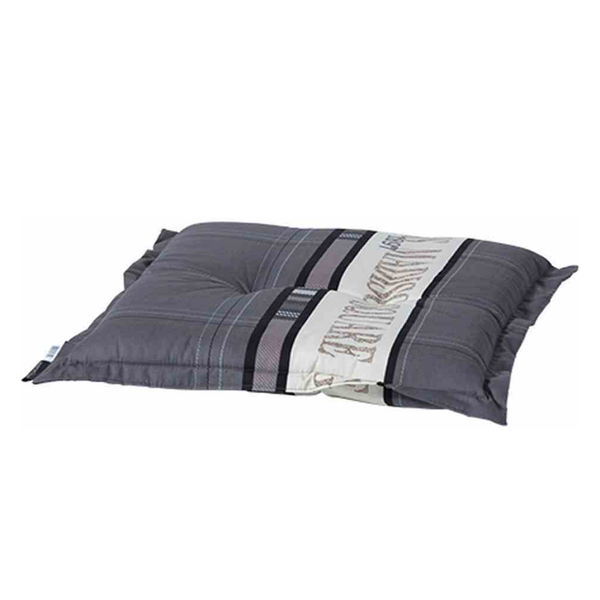 Sitzkissen Madison Garden - Webstoff - Grau / Creme
