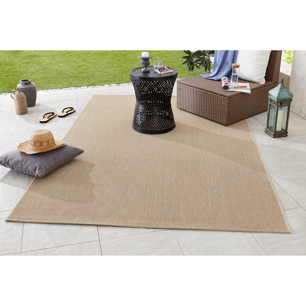 In-/Outdoor-Teppich Match - Kunstfaser - Beige - 80 x 150 cm